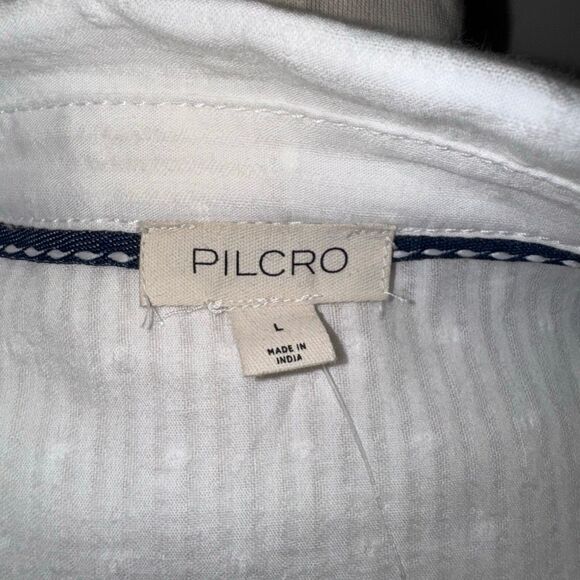 Pilcro Crop Swing Blouse in White Eyelet Lace | new nwt | large “ - Picture 6 of 10